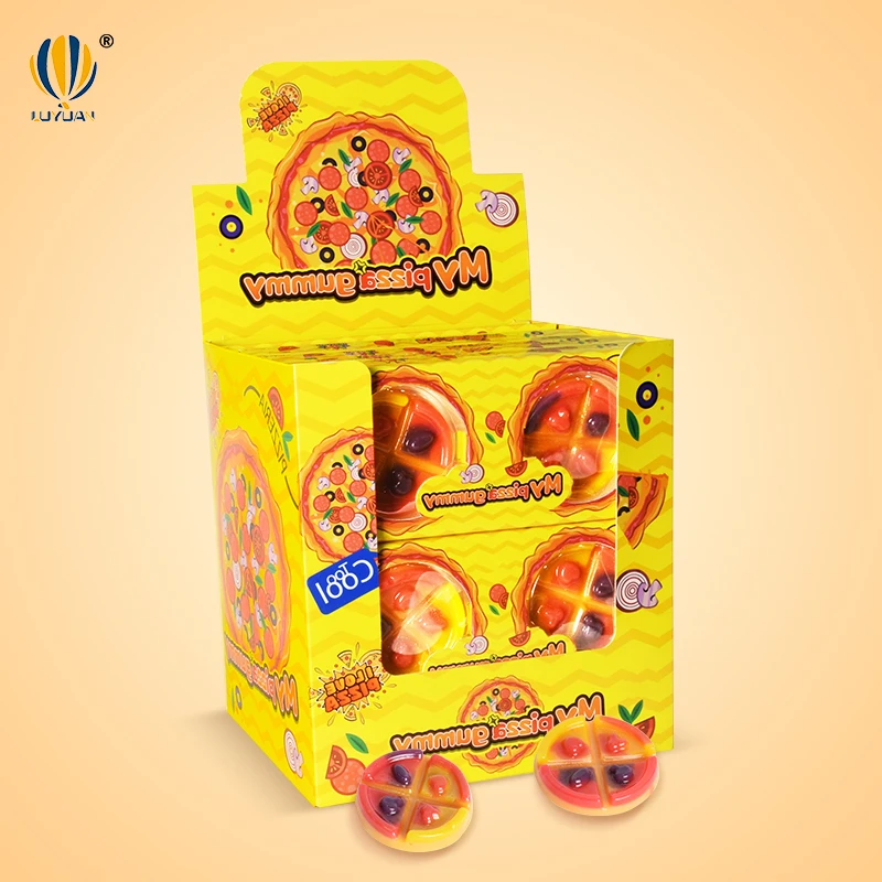 Ggummy Candy For Wholesale Pizza Shaped Fruit Gummy Candy Vitamin Gummies