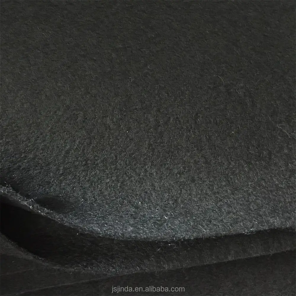 High quality 1mm 2mm needle punched nonwoven grey felt fabric in rolls
