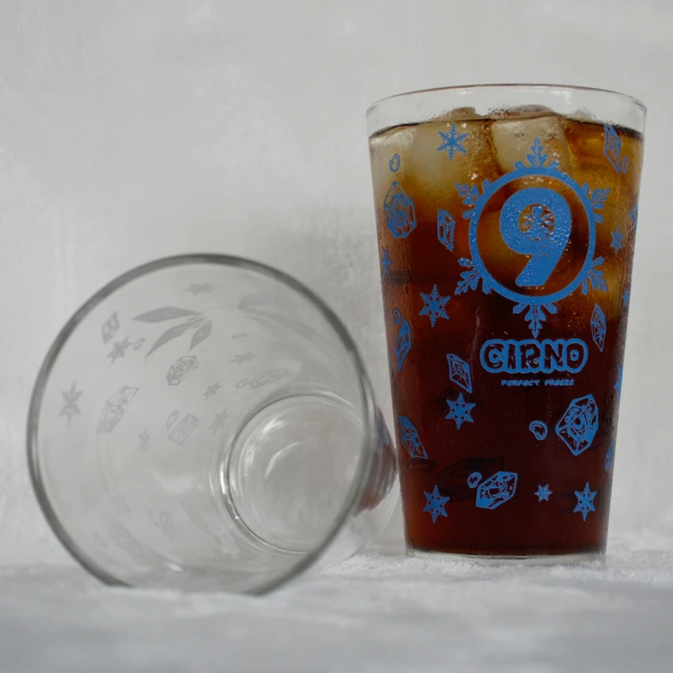 Custom Drinking Tumbler Glassware Beer Mug Printed Color Changing Glass Cup With Logo