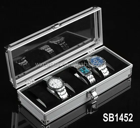7 slot unique travel watch case aluminum smart watch case high quality From Manufacturer Winxtan Foshan,Guangdong,China Supplier