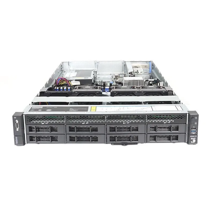 Lenovo Server ThinkSystem SR650 Rack Server 2u 4210R 32gb 8*3,5 дюймов, четырехгигабитный Вентилятор охлаждения 550 Вт