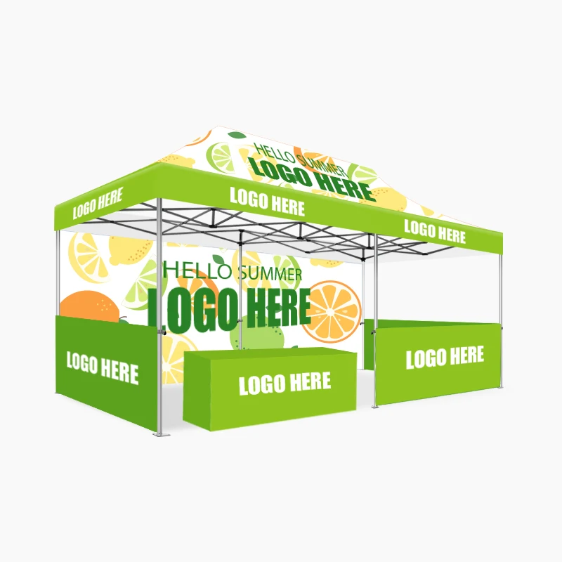Trade show Marquee Tents Custom Instant Promotional Branded Printed Gazebos Folding Canopy Tents