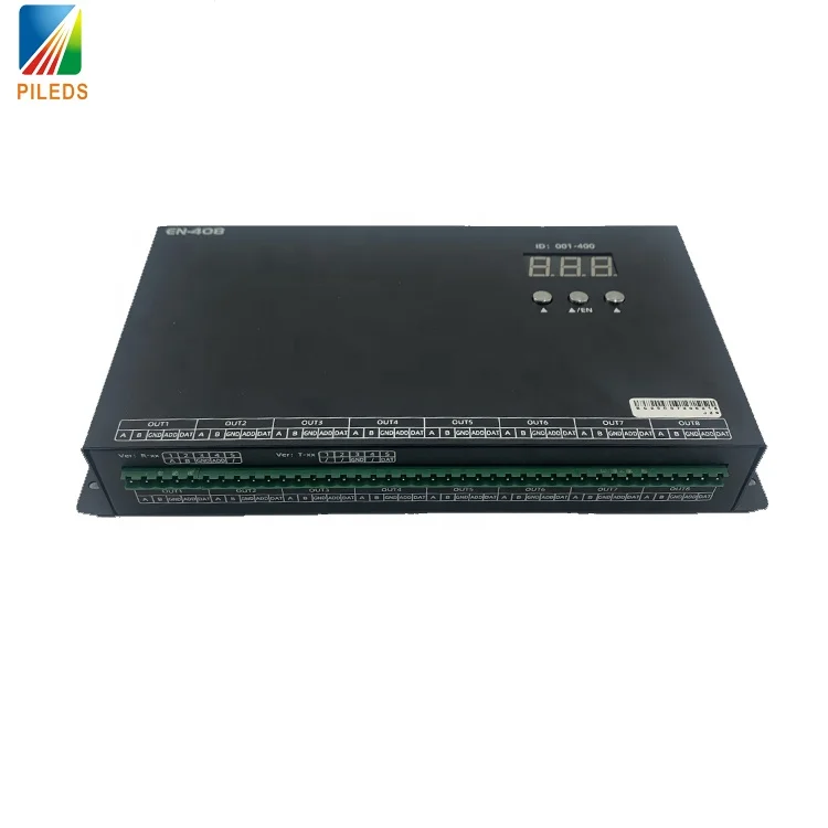 EN-408S ручной SPI DMX 512 контроллер освещения 1024 пикселей 8-канальный светодиодный 12 В переключатель