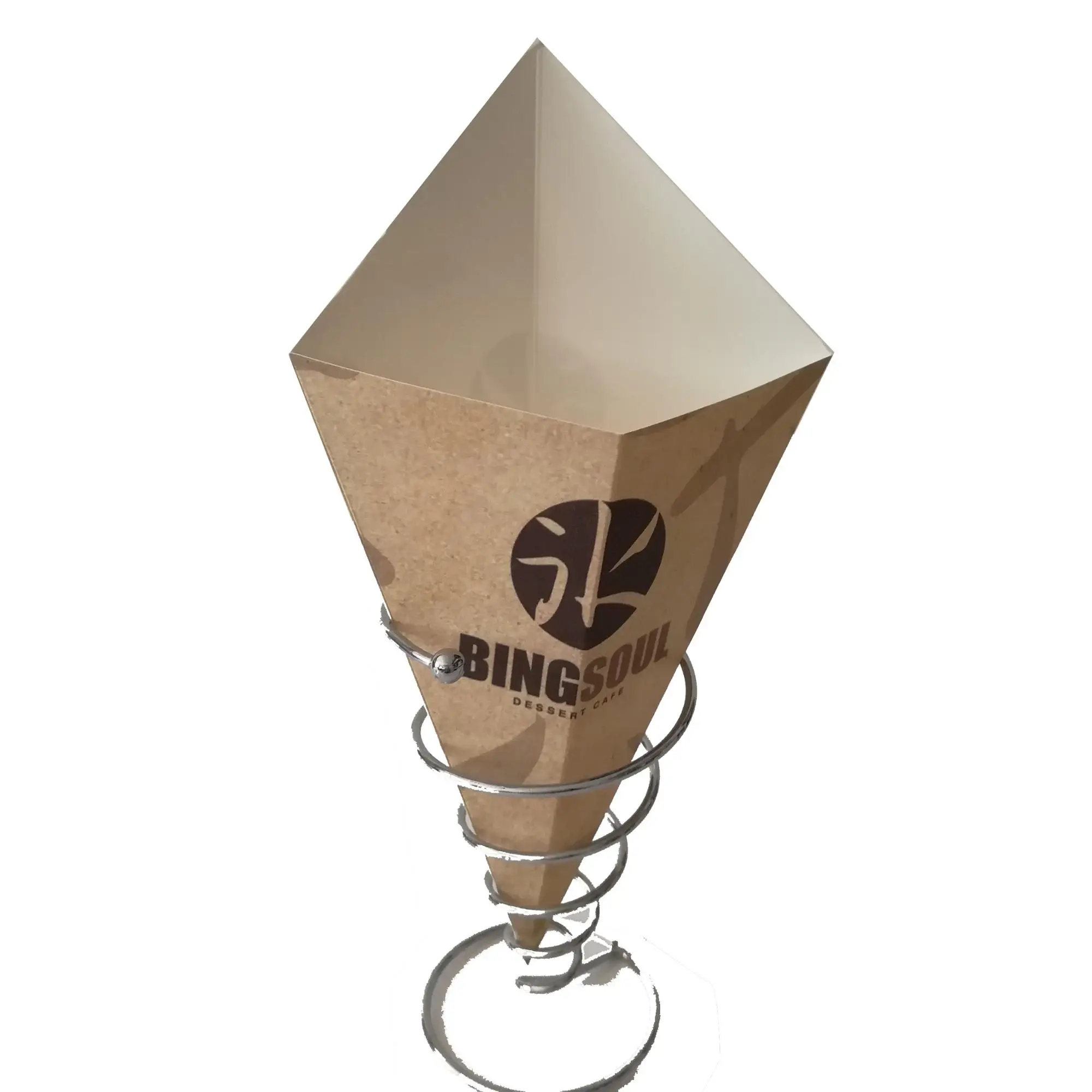 fancy paper cone for chicken nuggets popular in Christmas