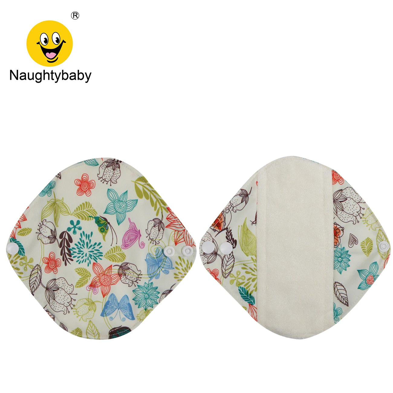 Оптовая продажа Моющиеся Многоразовые Женские бамбуковые махровые менструальные салфетки 18*17 см гигиенические прокладки