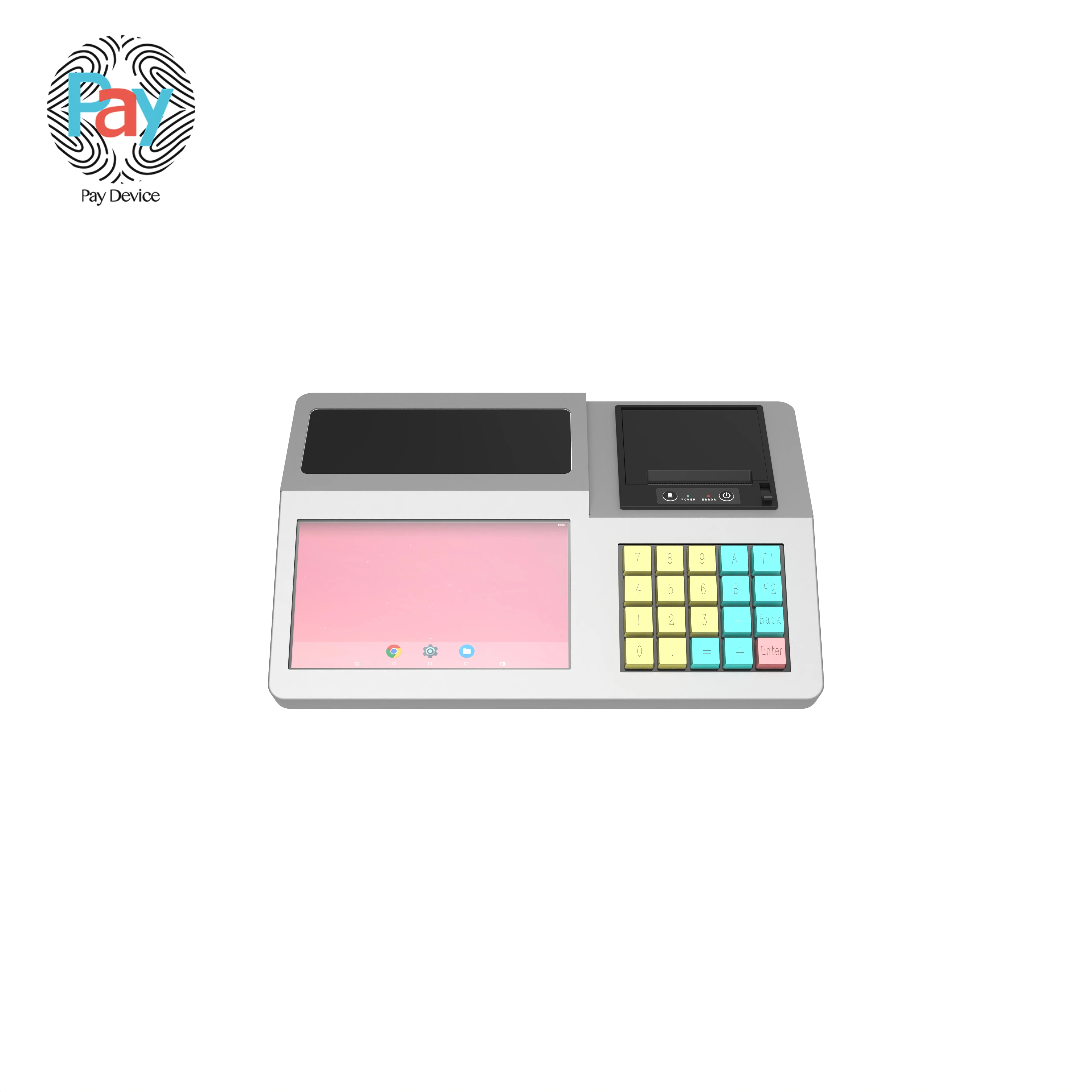 Supply customize metal keyboards Pos of senraise restaurant all in one machine
