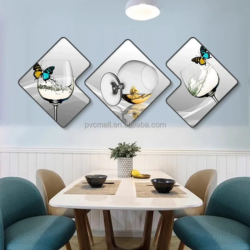 Decorative wall frame picture home decor framed colorful classic modern abstract wall art hanging painting set de arte paintings