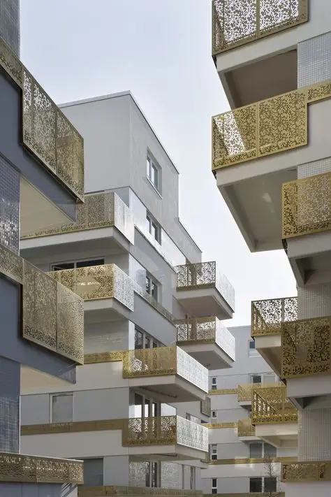 perforated aluminum metal mesh External Cladding Curtain Wall  Facade Panel