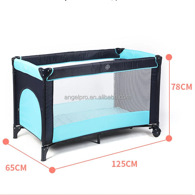 cheap price EN716 custom oxford folding cots baby portable bed crib flexible baby bed