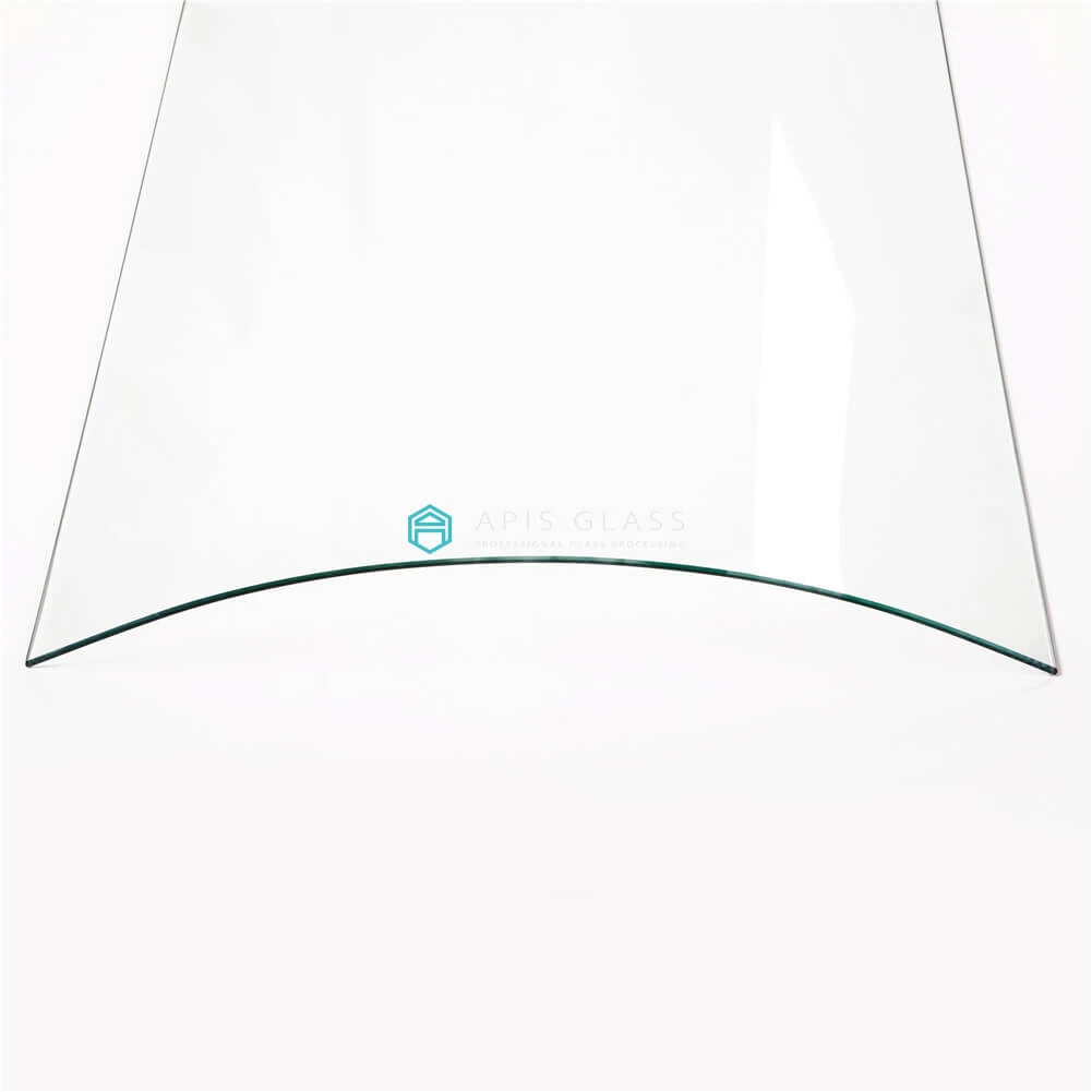 Apisglass Luxury Bathroom Curved Glass Frameless Shower Doors Shower Room Tempered Glass