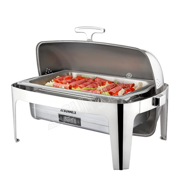 Sunnex Hotel Supply Stainless Steel Hot Sale Rectangular Stainless Steel Food Warmer Chafing Dish