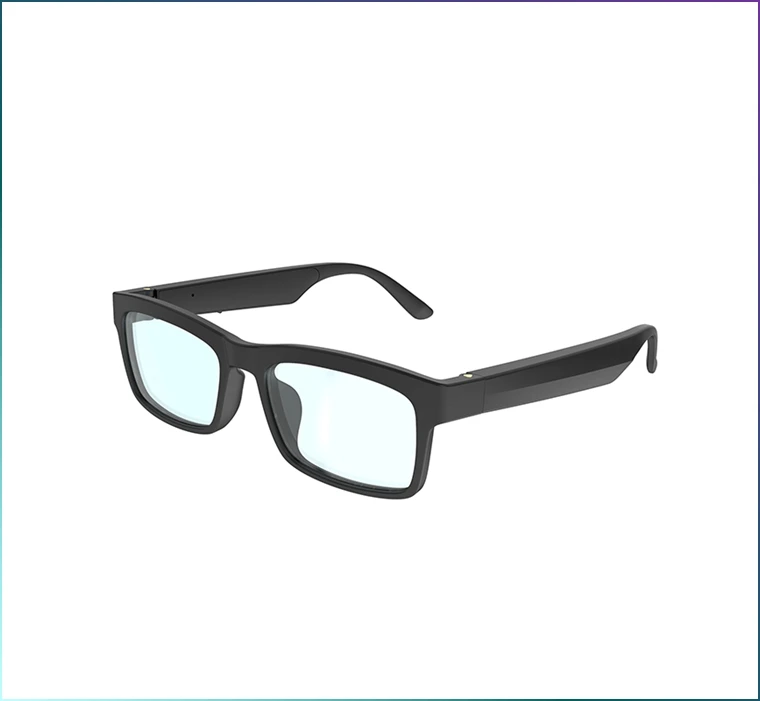 Stereo Speaker Ray Glasses 2024 UV400 Polarized Anti Light Blocking Sports Sound Audio Music Wireless Smart Bluetooth Blue PC