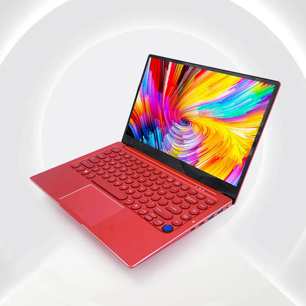 Fast Boot 14.1 Inch Portable Win11 i7 Notebooks 16gb RAM 1tb SSD Laptops with Round Keys