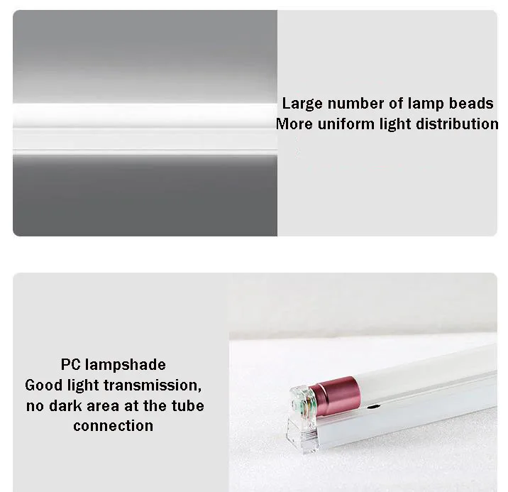 LED T8 high-brightness lighting waterproof energy-saving fluorescent lamp