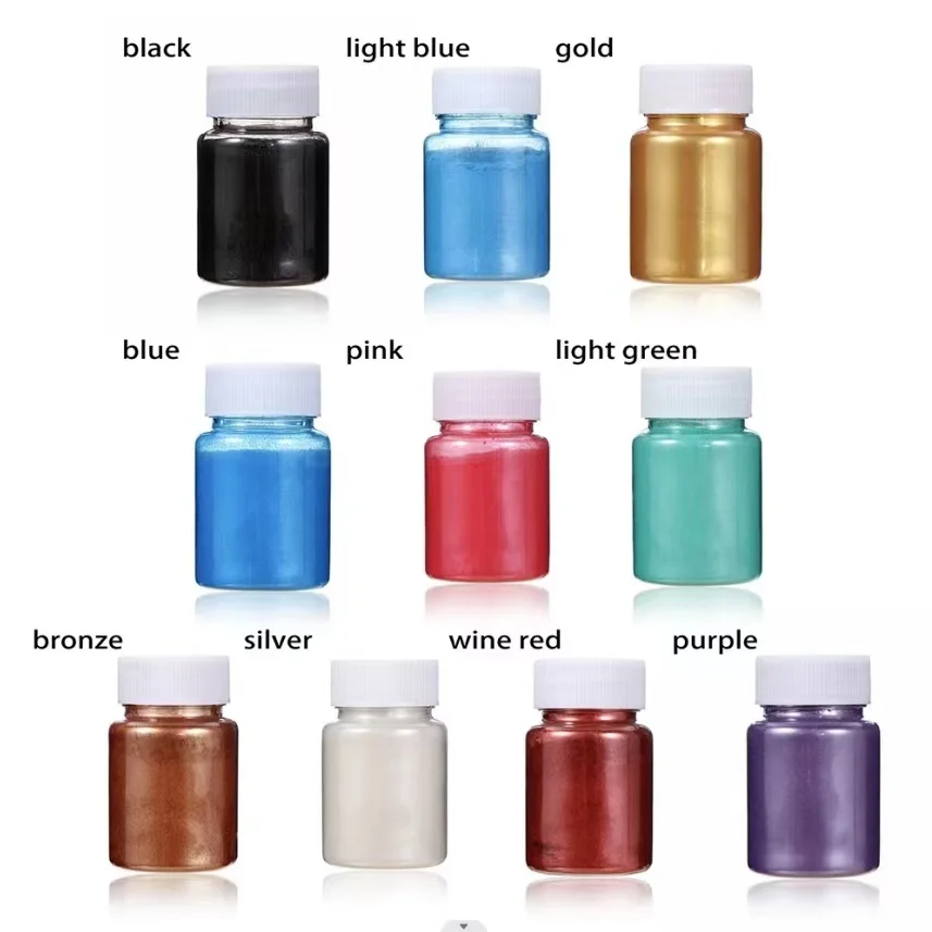 Epoxy Resin 50 colors mica powder pigment for Slime Coloring, Soap Candle Making Dye  DIY Craft (1600630056277)