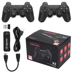 X2 Plus GD10 Pro 4K Game Stick 3D HD Retro Video Game Console Wireless Controller TV 50 Emulator For PS1/N64/DC