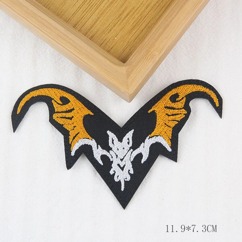 Halloween Terror Pumpkin Bat Witch Trick Or Treat Embroidered Patches Iron On Custom Your Logo Badge For Jacket Shirt Hat Shoes