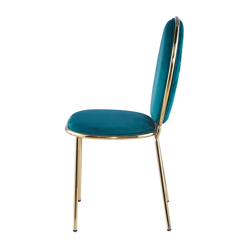 Popular design velvet fabric dining chair for restaurant