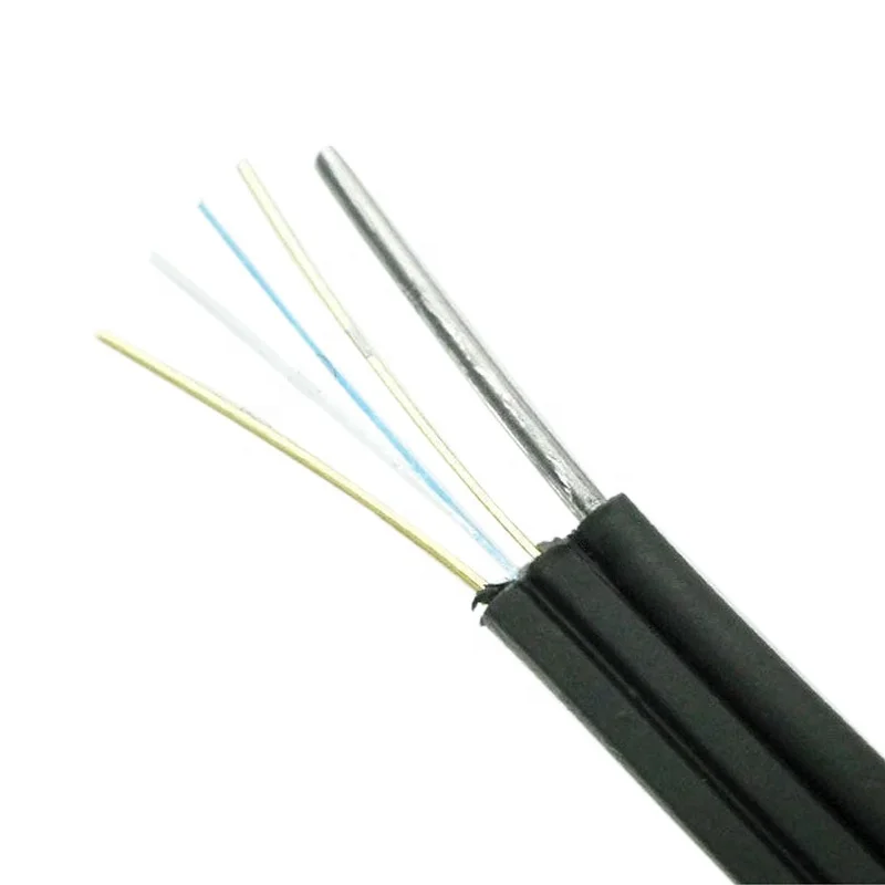 
 Ftth Outdoor Sm G657A Lszh 2-жильный волоконный кабель (1,0 мм стальная проволока или ФАП + 2X.05 мм стальная проволока или ФАП)  