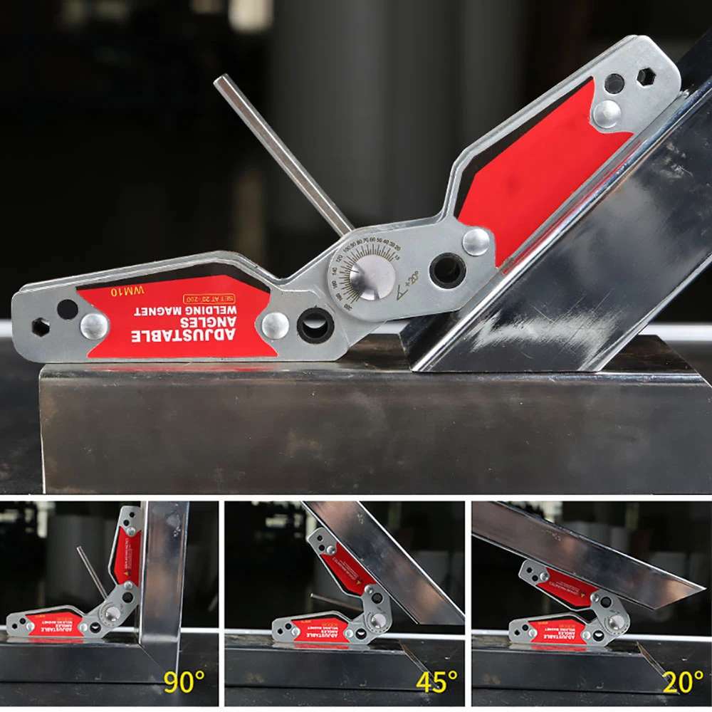  Large adjustable angles welding Magnet Holder Corner Angle Clamp Magnetic Welding