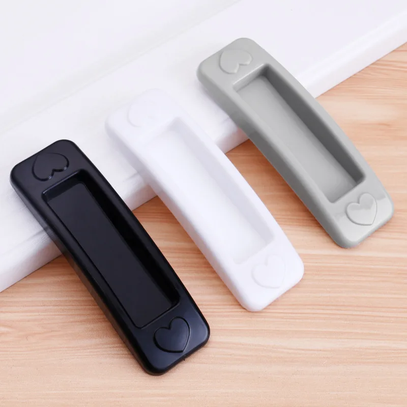 Perforation-free sliding door glass door sticking-type auxiliary small handle