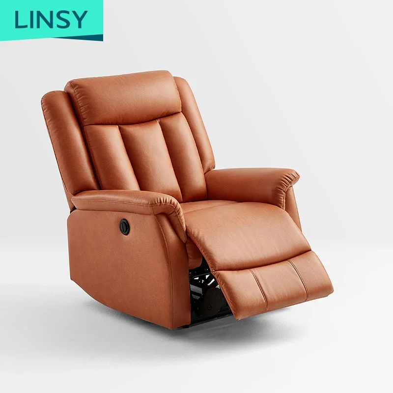 Linsy Lazy Chair Boy Recliner Furniture Cinema Leather Functional Recliner Sofa Luxury French Single Corner One Seat LS316SF2