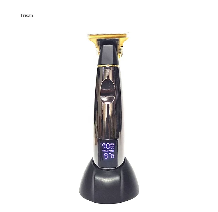 Factory Cordless Hair Trimmer LCD Display Clippers bald head USB type C zero gap T blade Hair Cutting machine barber supplies