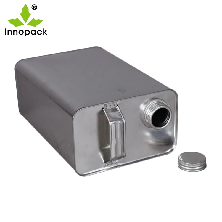 4 Liter 1 gallon Wholesale square paint oil tin cans fuel additive tinplate cans Oil Tin Can