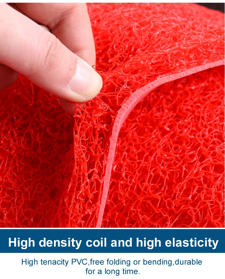 TaiFo China wholesale vinyl carpet roll color printed Plain Embossed PVC Coil Door Mat