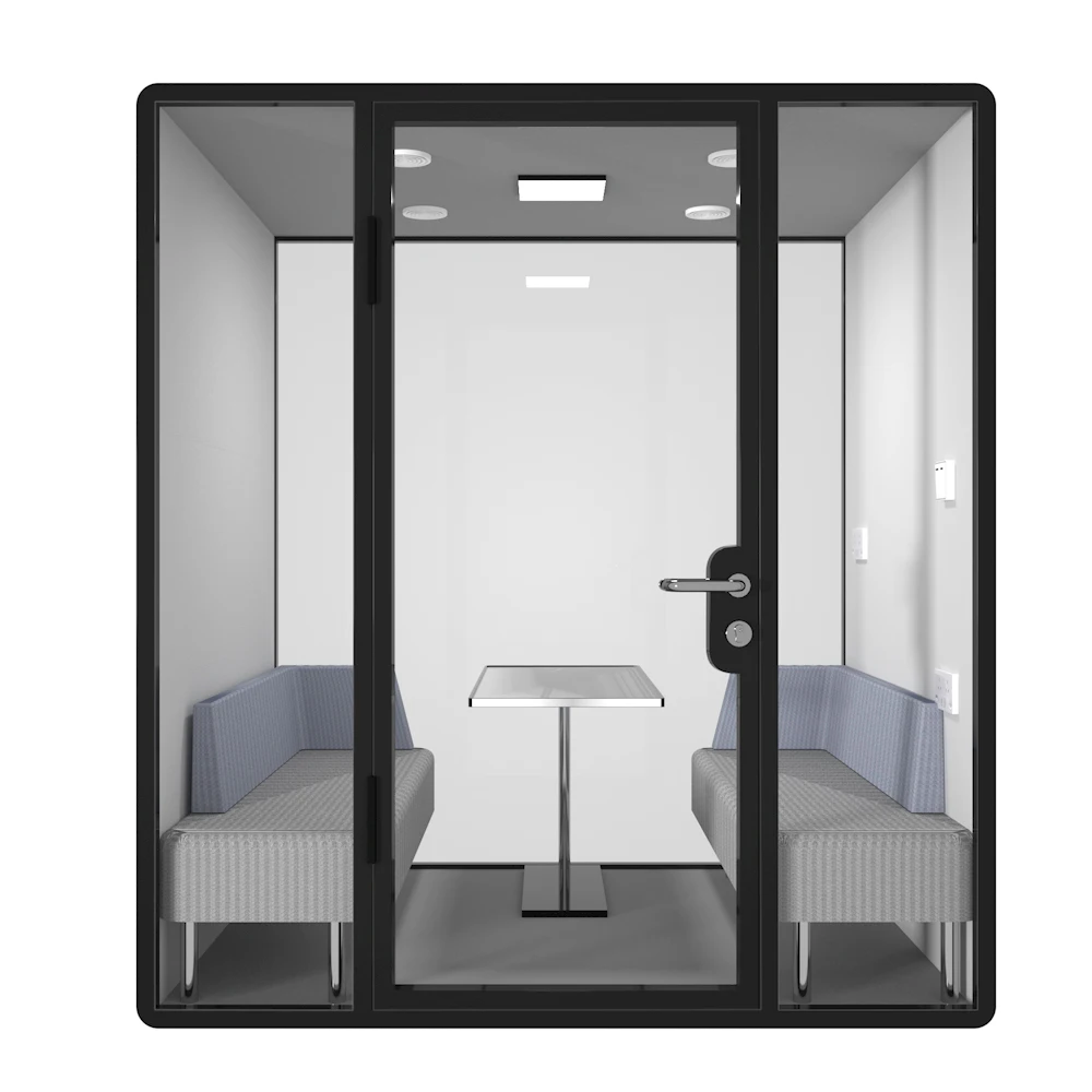 Customized Office Meeting Pod Soundproof Phone Booth for 4 persons