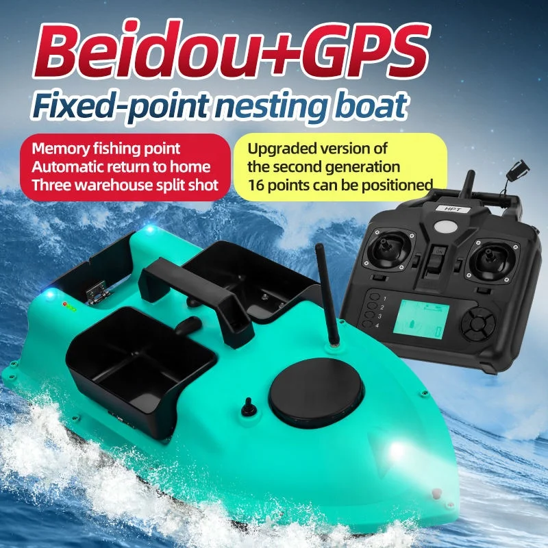 Fishgang New Technology 500M Distance Rc Gps Bait Boat Bait Boat Gps Autopilot Professional Gps Rc Bait Boat For Sale