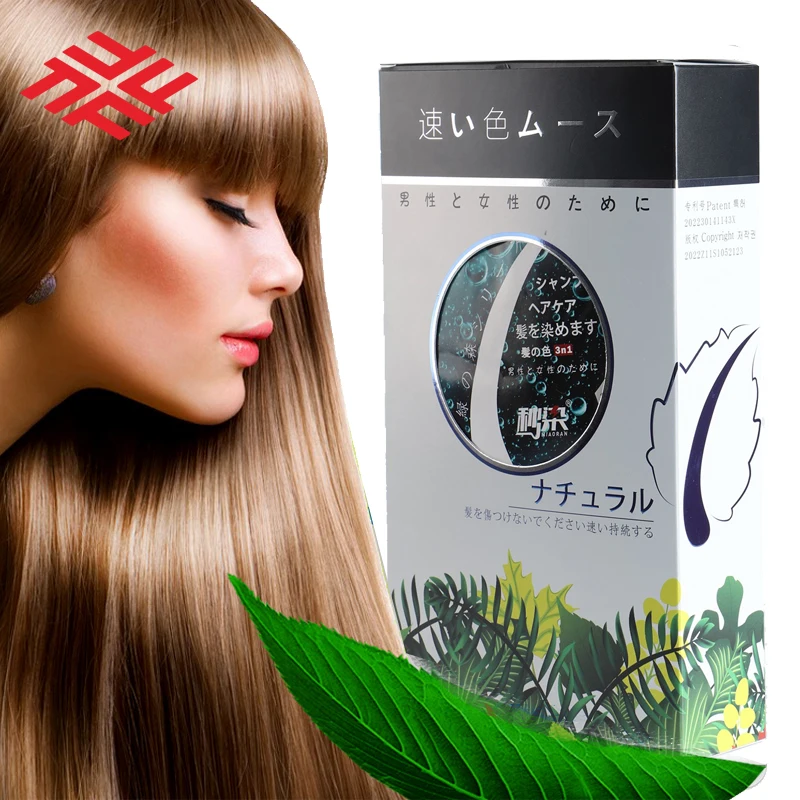 New Arrival FastColor Mousse Ammonia Free Hair Color Shampoo For Home Use