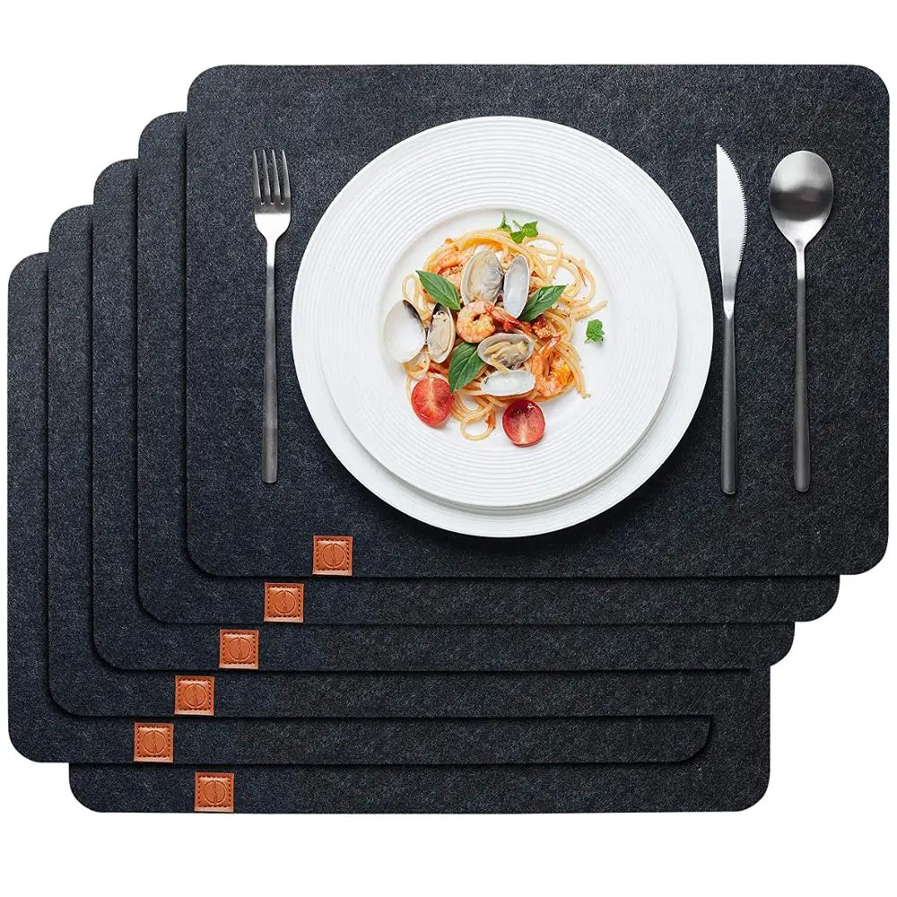 Factory Price Durable Felt Table Place Mat for Dinnerware