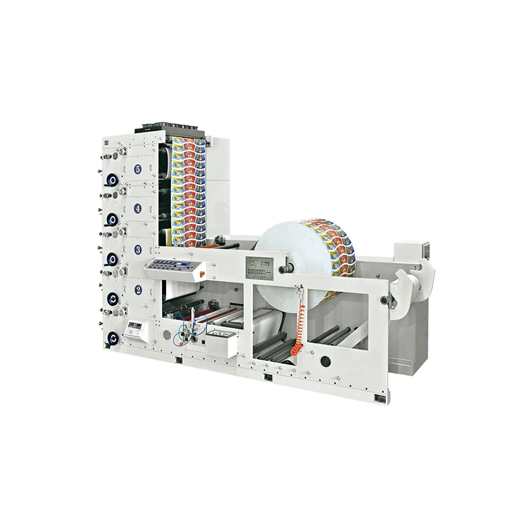 RY1000 Plastic Polyethylene Flexo graphic Paper Roll Flexo Printing Machine R11
