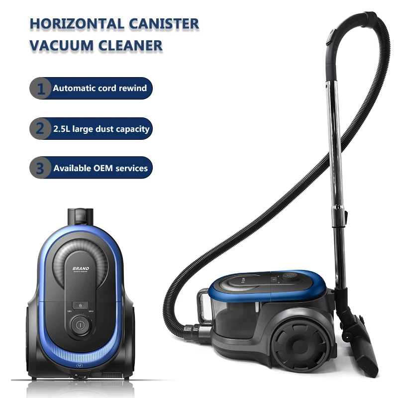 Factory OEM/ODM 2000W 25KPA Cord 2 in 1 Cyclone Canister Bagless Vacuum Cleaner