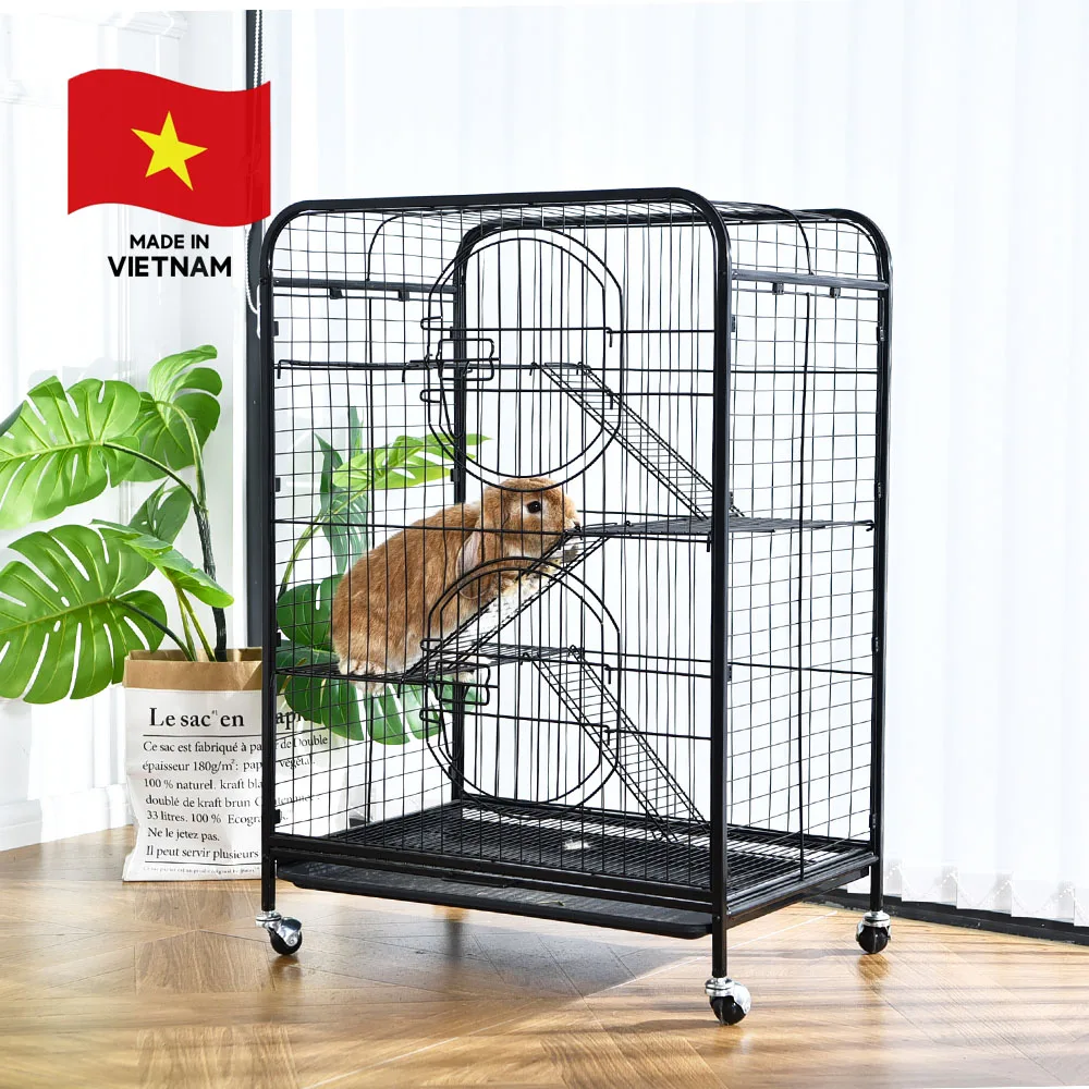 Made in Vietnam Pet Cage Factory Direct Sales Indoor Outdoor Small Animals Cage for Rabbit Chinchilla Ferret Bunny House Cage