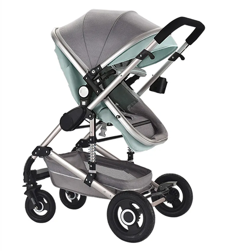 Foldable luxury high landscape travel baby stroller cybex baby stroller 2 in 1