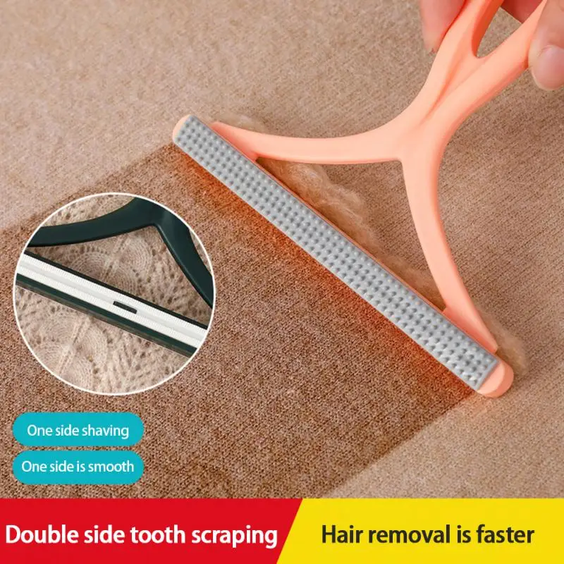 Portable Manual Lint Remover Brush Clothes Fluff Fuzz Fabric Shaver Coat Double Side Hair Remover Cleaning Tool