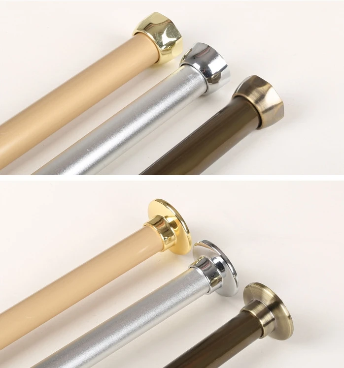 Light Weight Thickened Holder Wardrobe hanging Clothes Tube Support rail Closet Rod Pole End Bracket