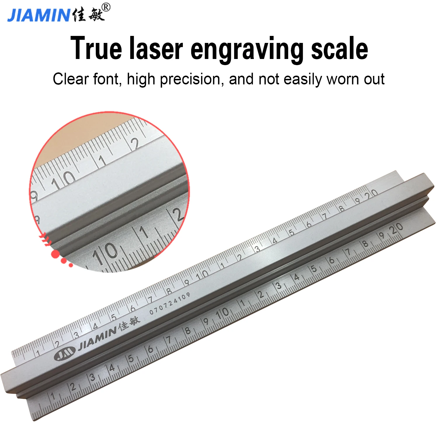 Jiamin new high-strength aluminum alloy advertising graphic, woodworking, drawing, marking, protection, cutting ruler