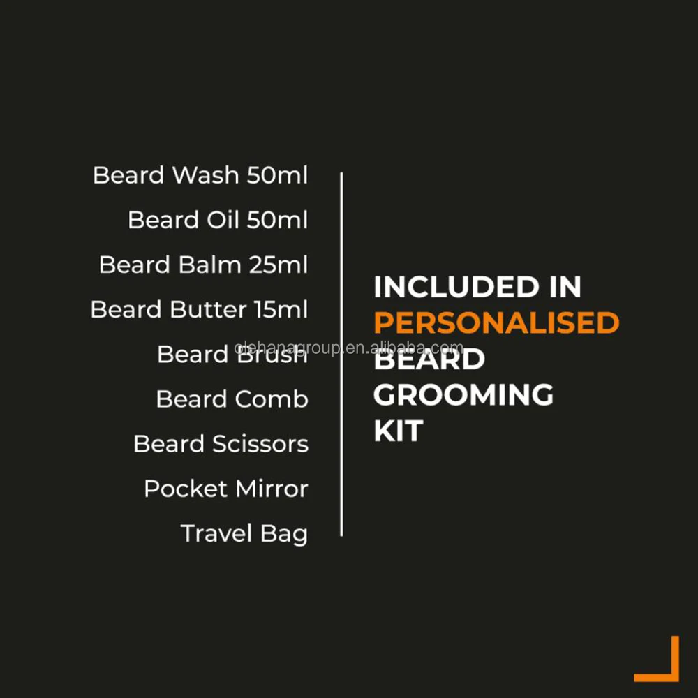 New 8 Pack Wash Comb Brush Natural Ingredients Cedarwood Balm Beard Butter Shaver Care Oil Beard Grooming Kit Gifts for Men