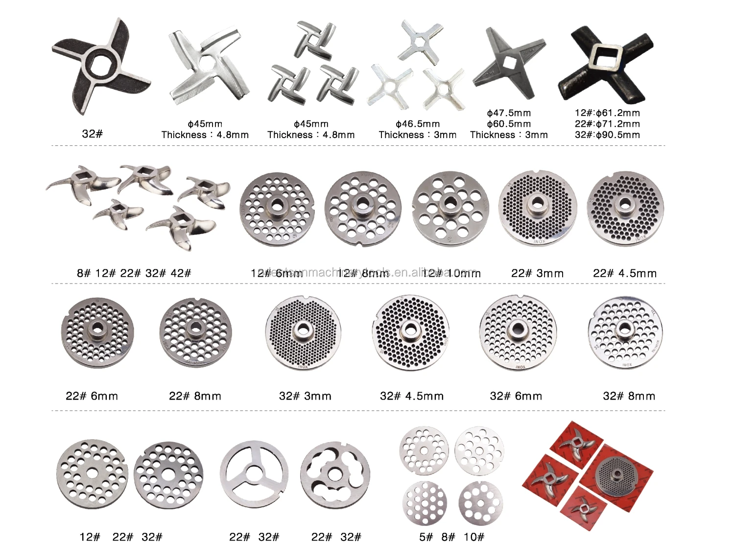 electric stainless steel meat mincer blade