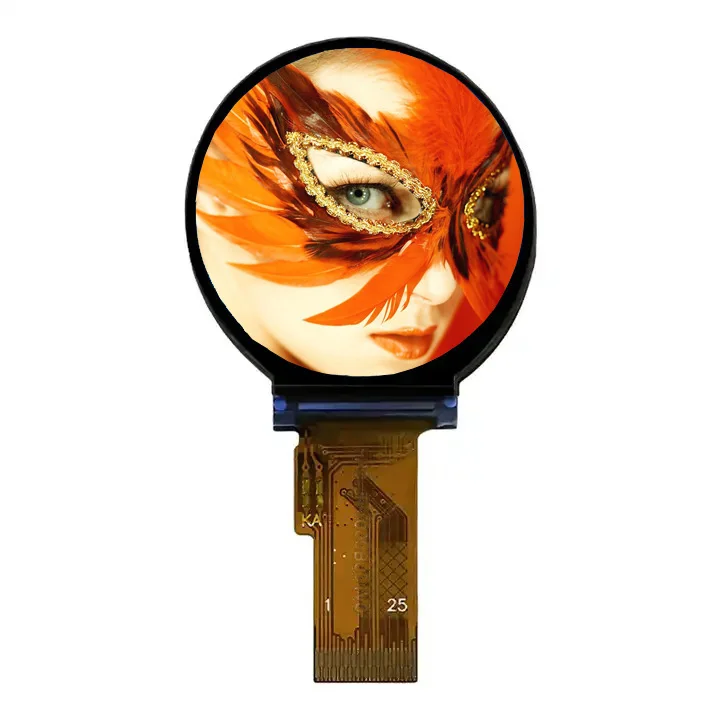 0.9inch 4-wire SPI Interface Round TFT Display 128(RGB) x 128 LCD Display 0.9inch Circular TFT Display