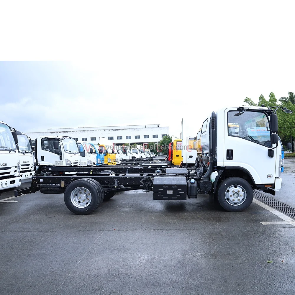Лидер продаж грузовой автомобиль среднего размера ISUZU мощный дизельный двигатель 4x2 тип привода грузовики с фургоном NPR