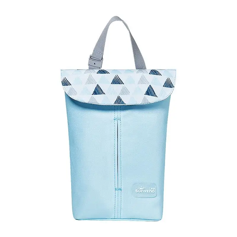 Sunveno Baby Diaper Bag Organizer Reusable Waterproof Large Size Fashion Prints Wet/Dry Cloth Bag Mummy Storage Travel Nappy Bag