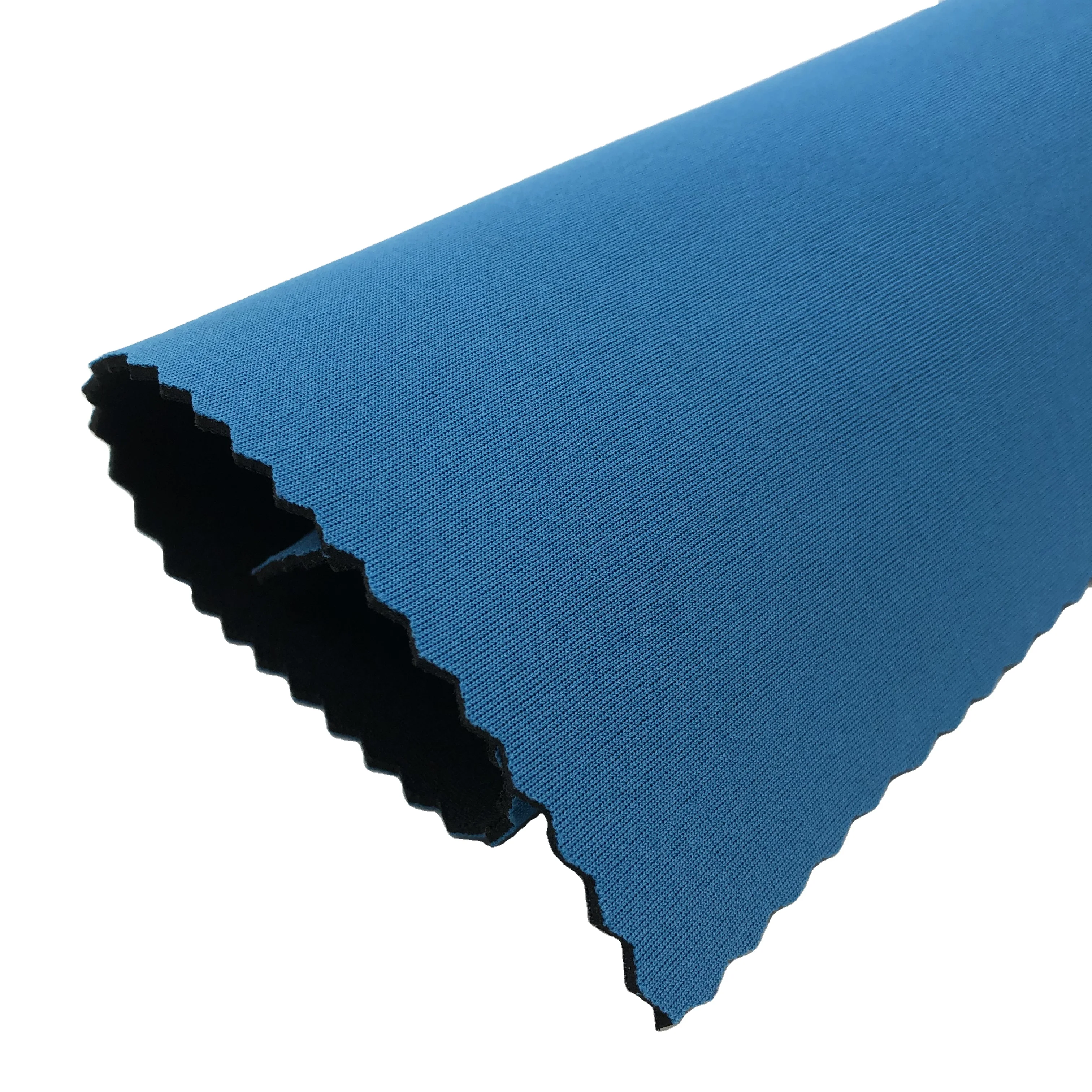 China manufacturer high quality neoprene breathable sky blue color neoprene  with polyester fabric