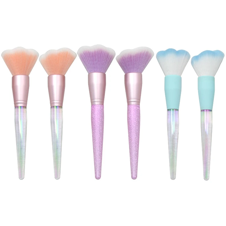 High Quality New Design Soft Brush Hot Sell Single Blue Cute Makeup Brush Custom Logo