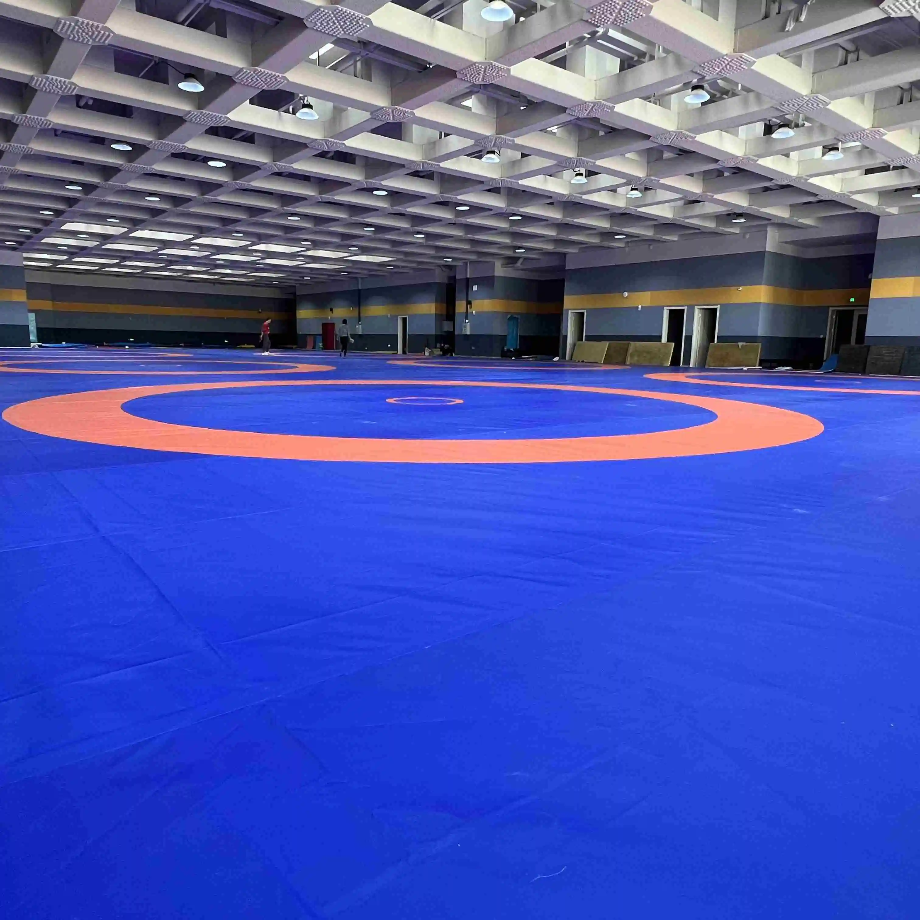 Custom 14x14 Foldable Judo Vinyl Wrestling Puzzle Mat BJJ Roll mats for Wrestling and Fighting