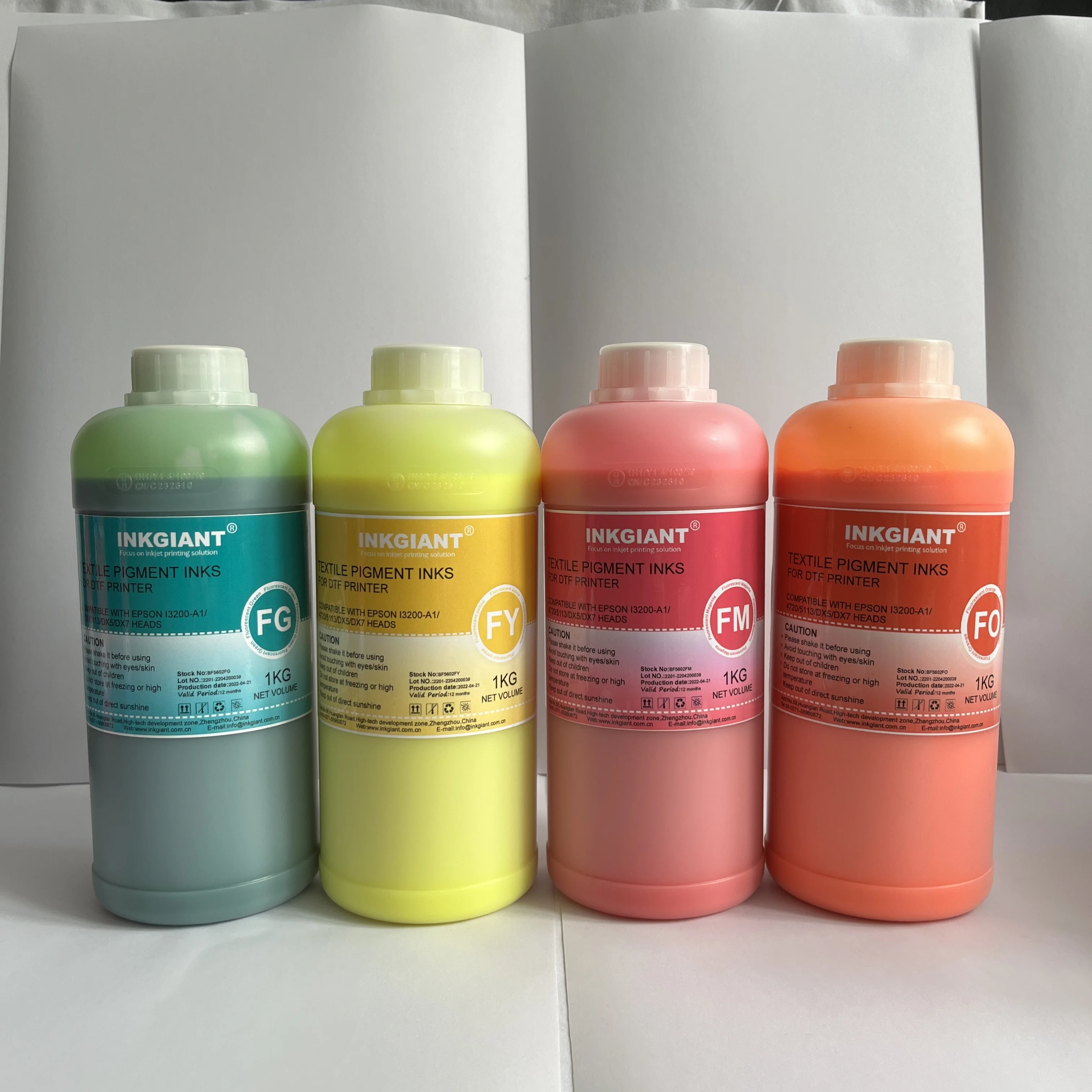 Various colors are optional environment-friendly DTF INK and can adapt to various types of printer