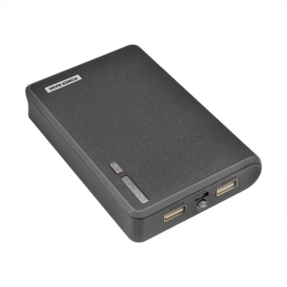 Горячая Распродажа комплект портативного зарядного устройства с двумя USB-портами 20000 мАч зарядное устройство для аккумуляторов 4*18650 корпус мобильного